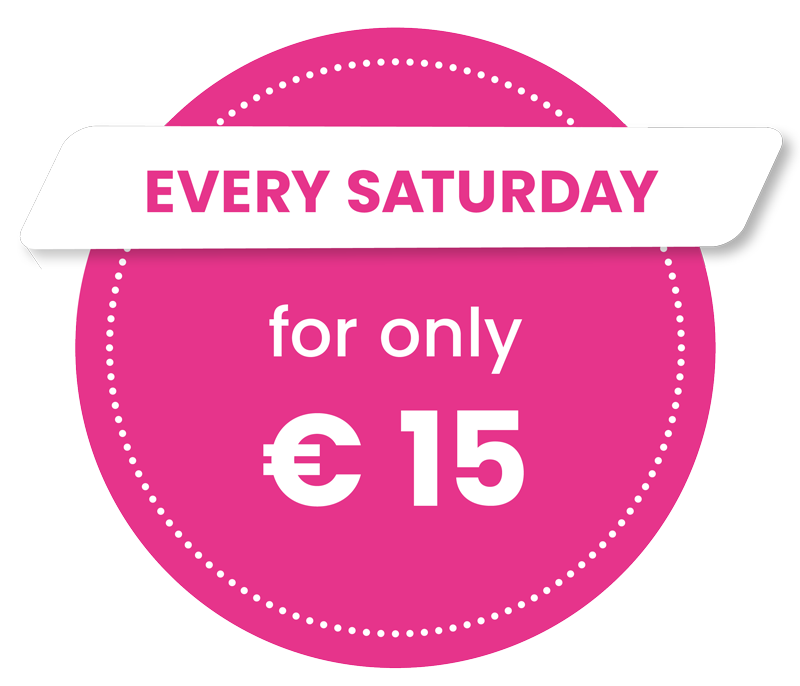 Every Saturday for € 15