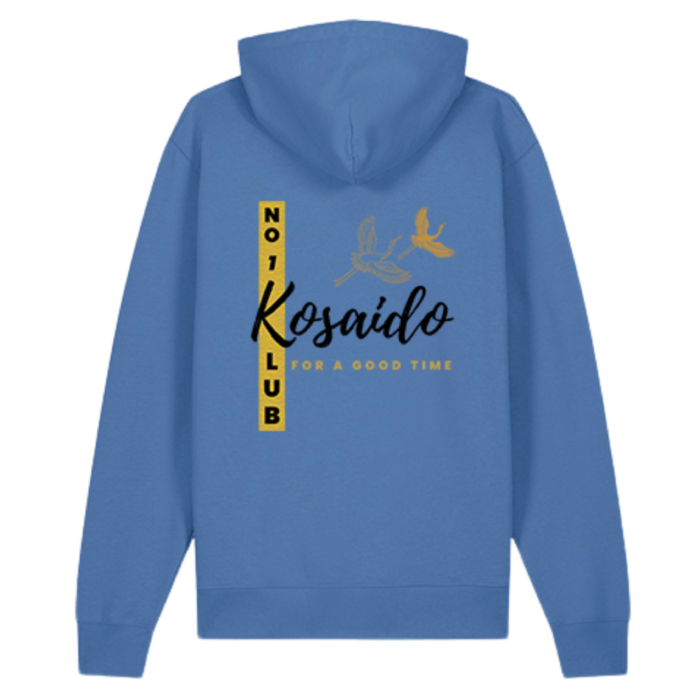 Kosaido No.1 Klub Design Bright Blue Hoodie Kosaido Street Collection – Bild 2